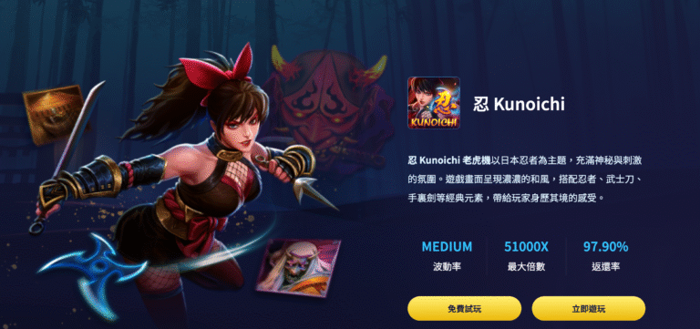 想玩富遊電子《忍Kunoichi》卻不知道從哪開始？這篇讓你一次掌握爆金節奏！